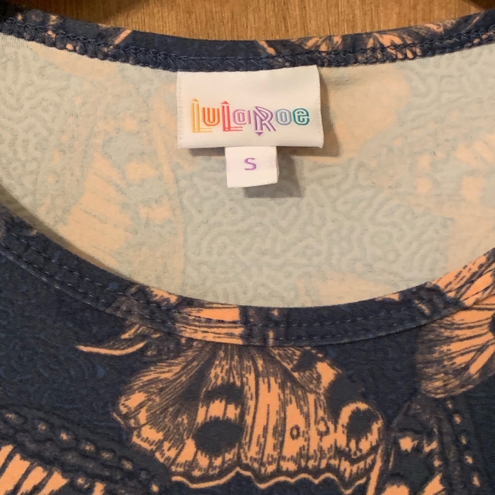 Lularoe Irma size small - butterfly print - Picture 3 of 5